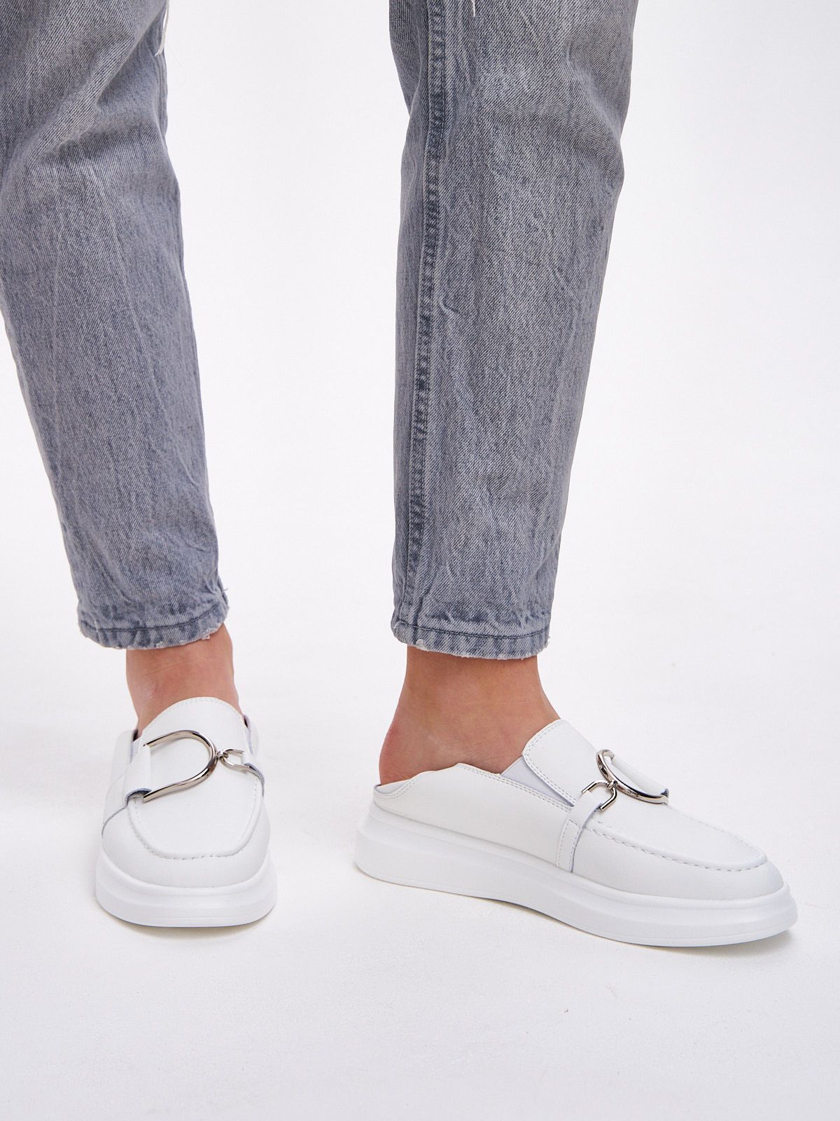 Мокасины  BXH98305-white