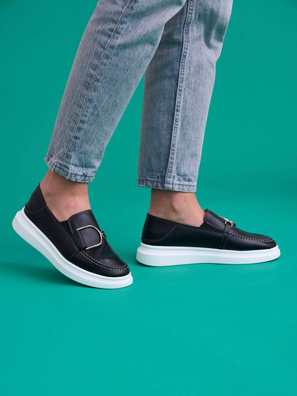 Мокасины  XH98305-3-black