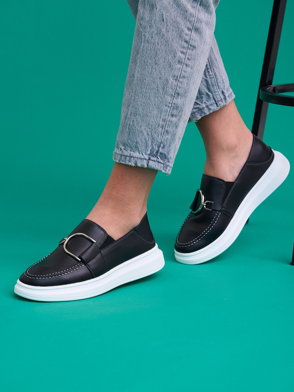 Мокасины  XH98305-3-black