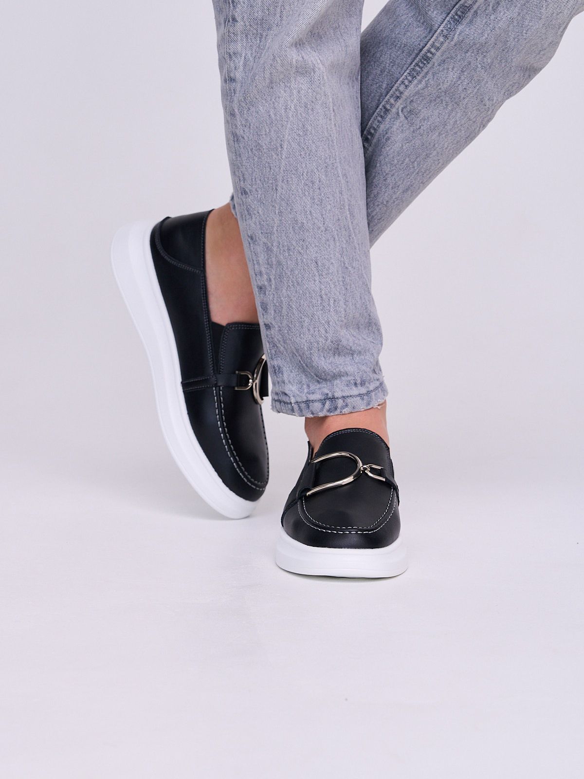 Мокасины  XH98305-3-black