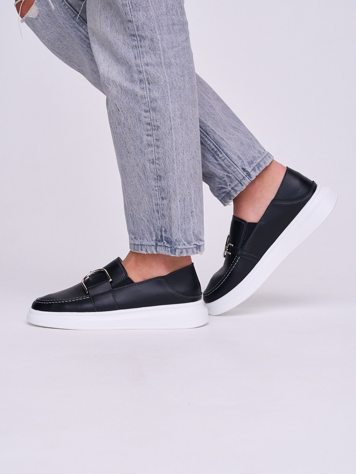 Мокасины  XH98305-3-black