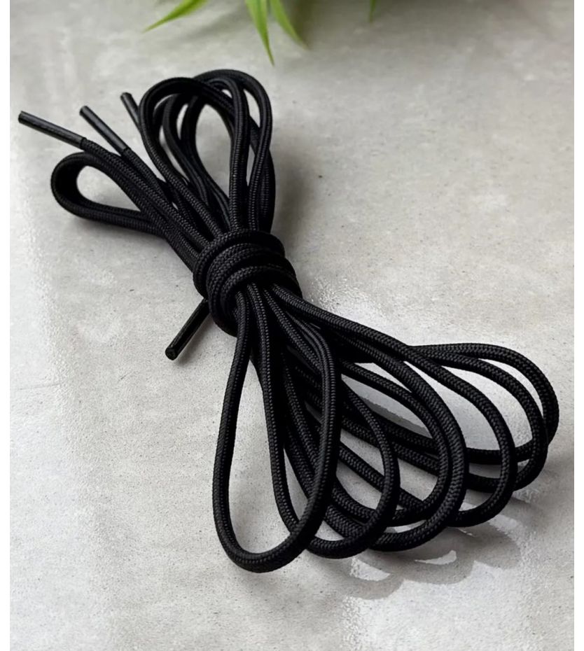 Шнурки шнурки круглые тонкие k75-1 см-black